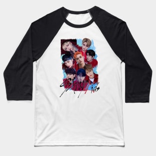 Stray kids Fanart NOEASY- kpop illustration Baseball T-Shirt